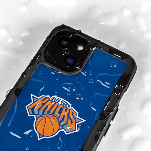 NBA New York Knicks Distressed iPhone 15 Waterproof Case